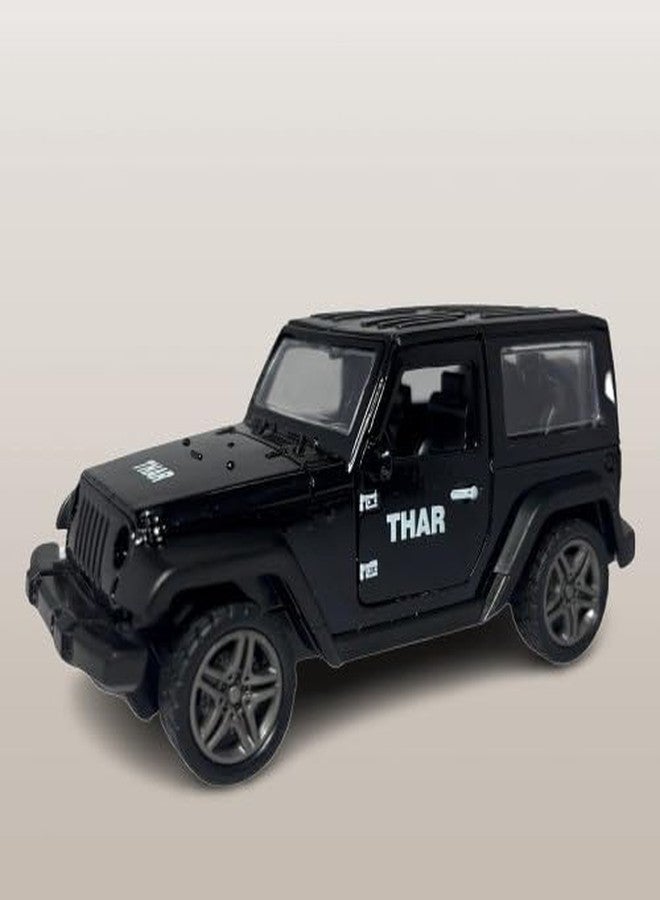 HDA GROUP Die Cast Pull Back Thar with Back Door, Bonnet & Side Door Open (Multicolor, Pack of: 1) - Image 2